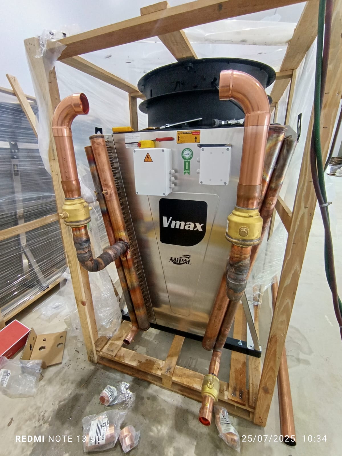 Instalação de chiller Vmax